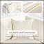 Canapé modulaire avec repose-pieds de rangement amovible, 2 porte-gobelets dissimulés, canapé modulaire pour appartement de salon (5 places)-1626607422