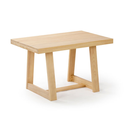 Classic Solid Wood Dining Table - 1220mm/48in, Blonde Wirebrush