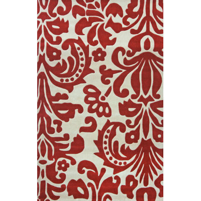 Tapis rouge touffeté à la main Falynne