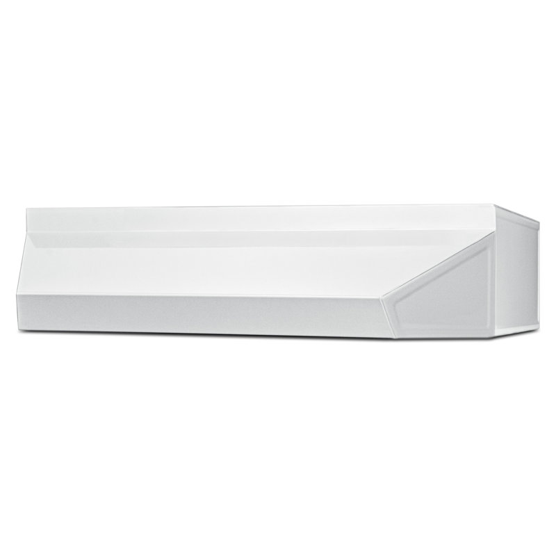 Summit Appliance Steel Ductless (Non-Vented) Under Cabinet Range Hood, 5" H x 24" W x 18" D, White