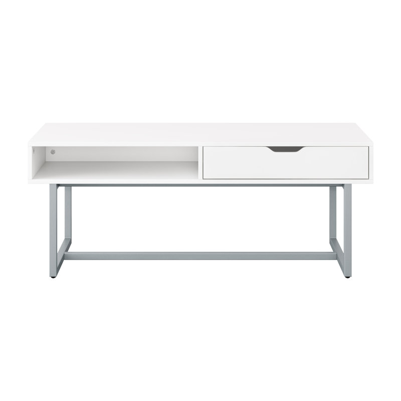 Aubagne Single Coffee Table, White