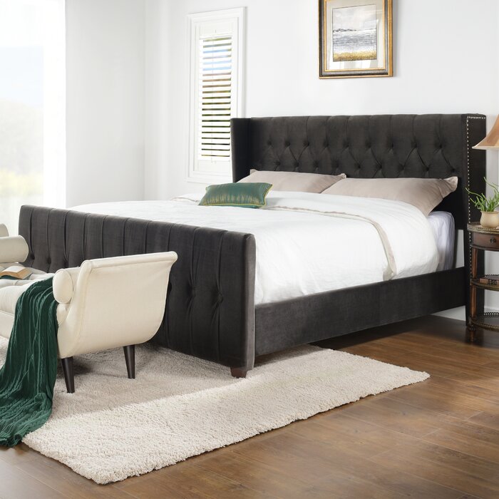 House of Hampton® Brie Upholstered Bed & Reviews | Wayfair