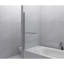 Porte de douche sans cadre avec verre trempé de 0,24 po et pivotant à 180 degrés, facile à installer et à l'épreuve de la rouille