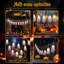 Halloween Ghosts String Lights Decor with 8 Light Modes for Front Yard Patio Lawn Garden Party Porch Decor Indoor Outdoor
