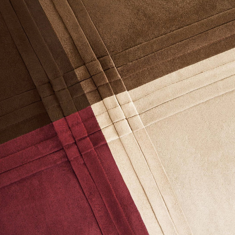 King Red Microsuede Comforter 7 Piece - Densely Filled, Exceptional Warmth Soft And Breathable