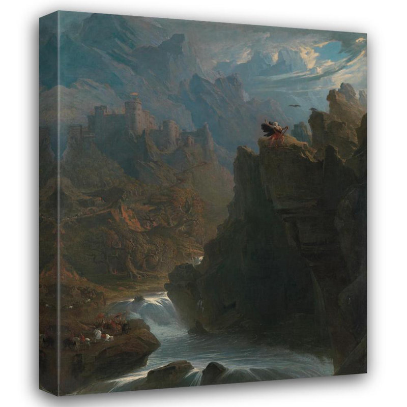 "The Bard" par John Martin - Art mural sur toile tendue avec châssis, H 48 po x l 33 po
