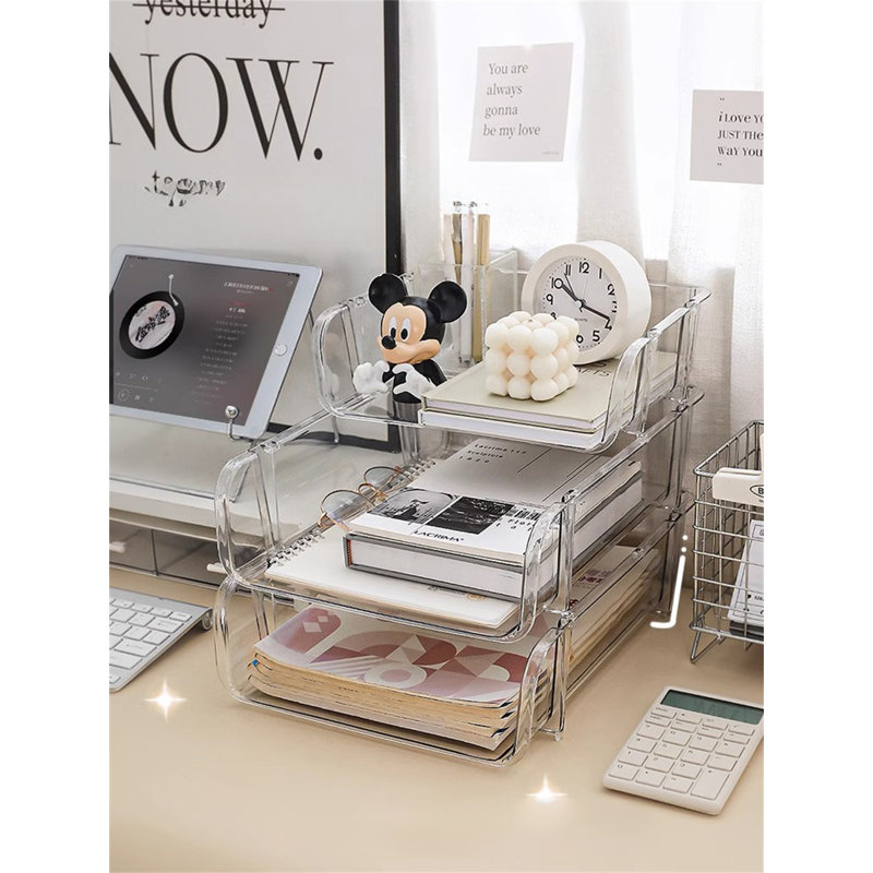 Lelyn Plastic Stackable File Organizer