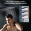 Thermostatic Concealed Bathroom Shower Set Rain Waterfall Head Mixer Tap Black