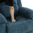 Light Blue Fluffy Fabric Manual Recling Chair-512393918