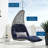 Landscape Outdoor Patio Hanging Chaise Lounge Swing Chair-356938836