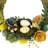 Faux Poppy Wood 9'' Wreath