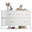 Commode pour chambre à coucher blanche-1809412351
