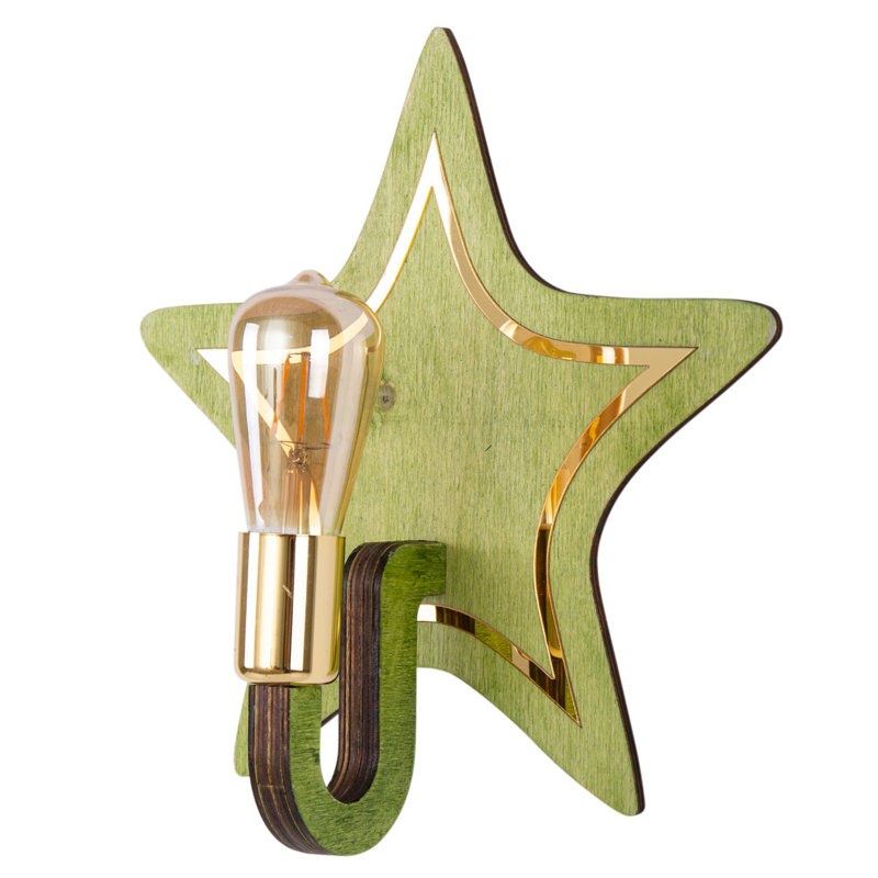 Applique murale articulée vert clair à 1 lumière Gooden