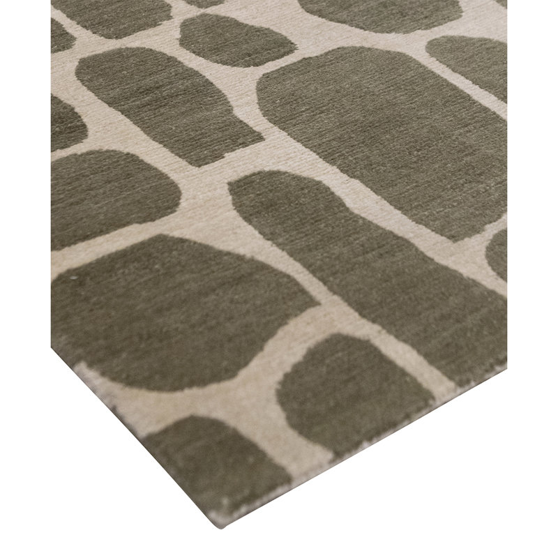 Hand Knotted Wool Abstract Area Rug