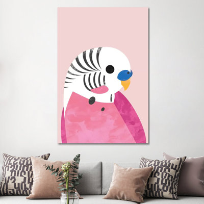 Budgie by Dan Hobday - Wrapped Canvas Print