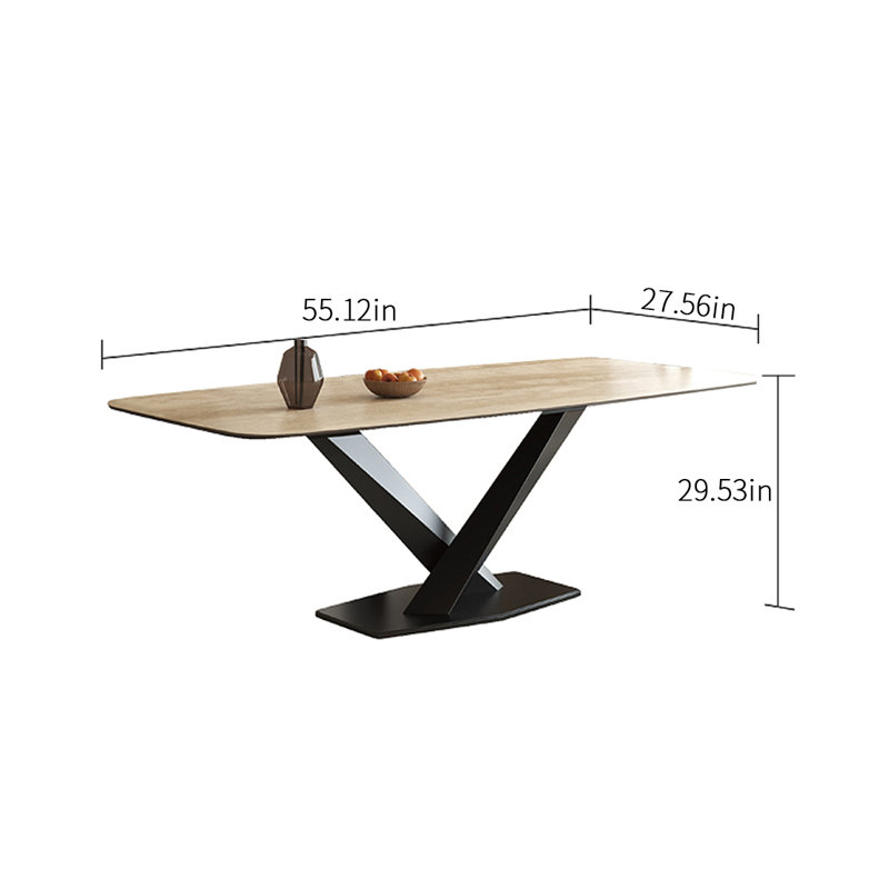 Indrit Dining Table, 27.56" W x 55.12" L