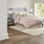 Ensemble de literie de luxe rosé 7 pièces, polyester confortable avec un design élégant