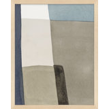 The Balance Of Taupe And Indigo Set Of 2 Print by Julia Balfour