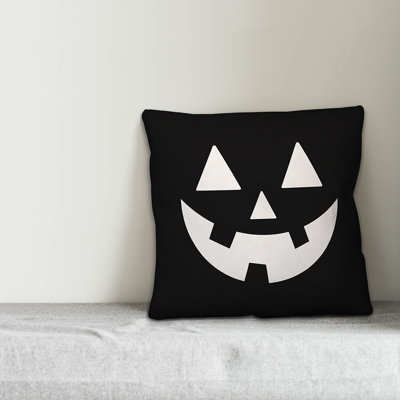  Jack-O-Lantern Throw Pillow