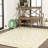 Debbe Vintage Filigree Textured Weave Cream/Green Indoor/Outdoor Rug-258969964