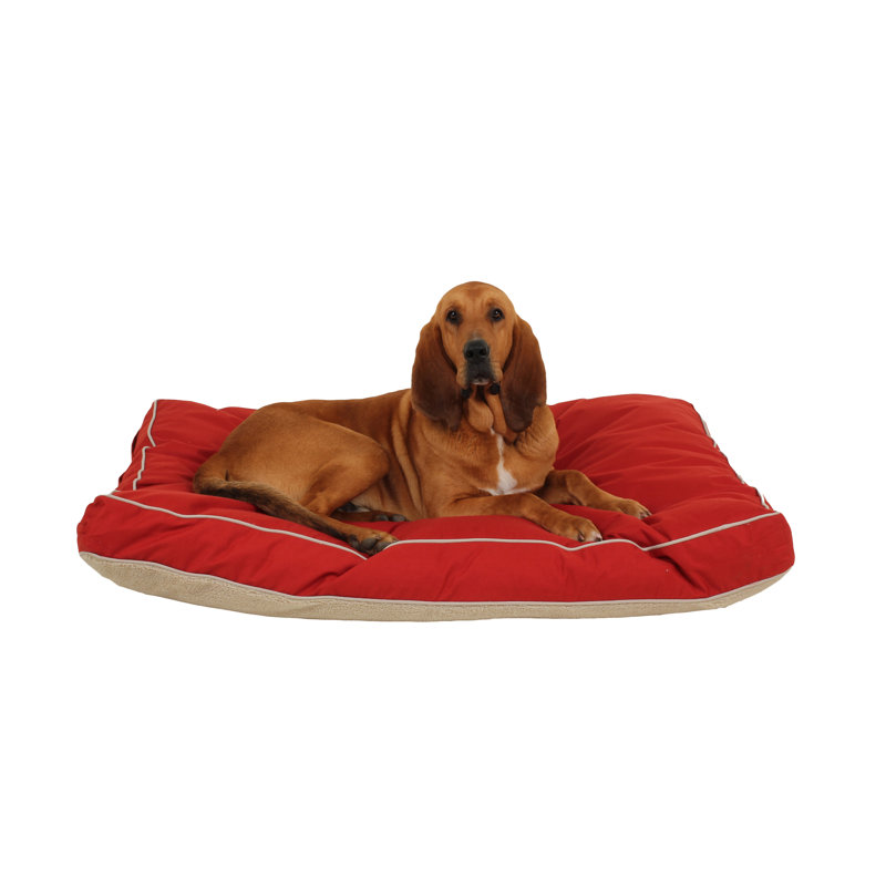 Polyester Pet Bed, Extra Large (48" W x 36" D x 4" H), Barn Red