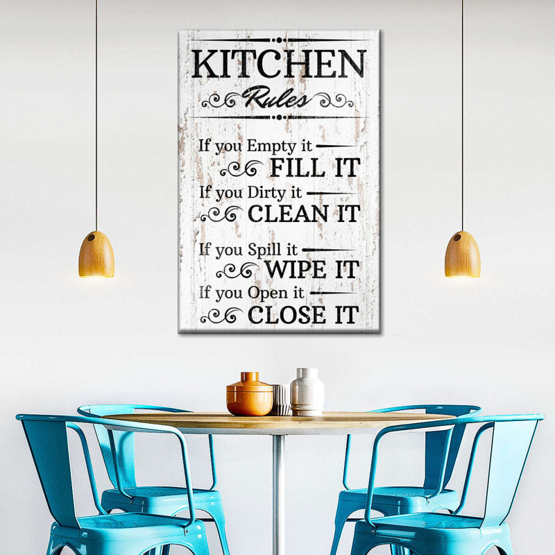" Clean Kitchen Sign " by HomeyNotes Studio, 30" H x 20" W x 1.25" D