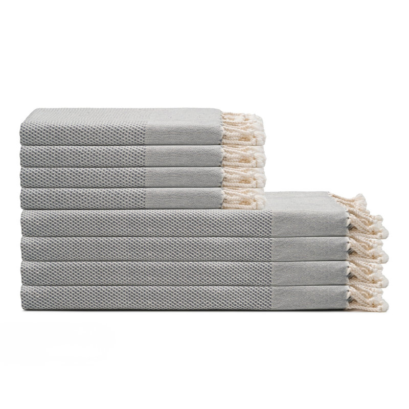 Ensemble de serviettes en coton Whisper, Gris