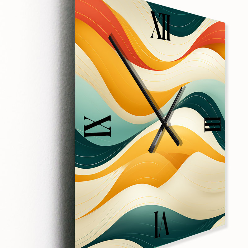 Janace - Horloge murale Mid-Century abstraite, Petit