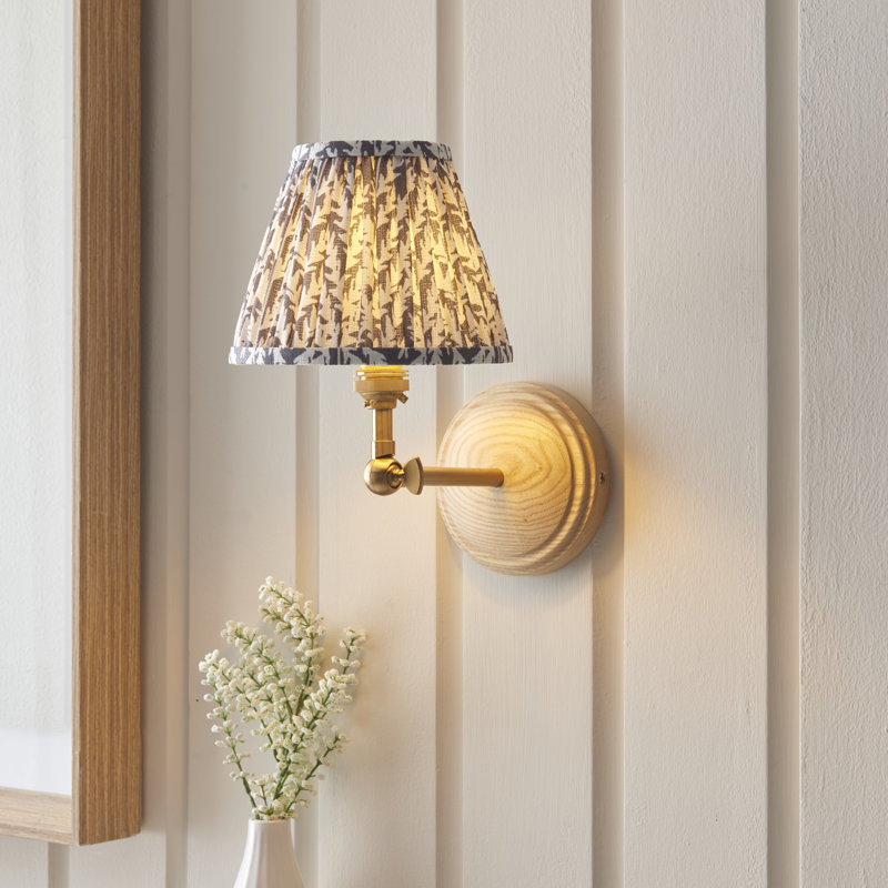 Wood Wing Armed Sconce