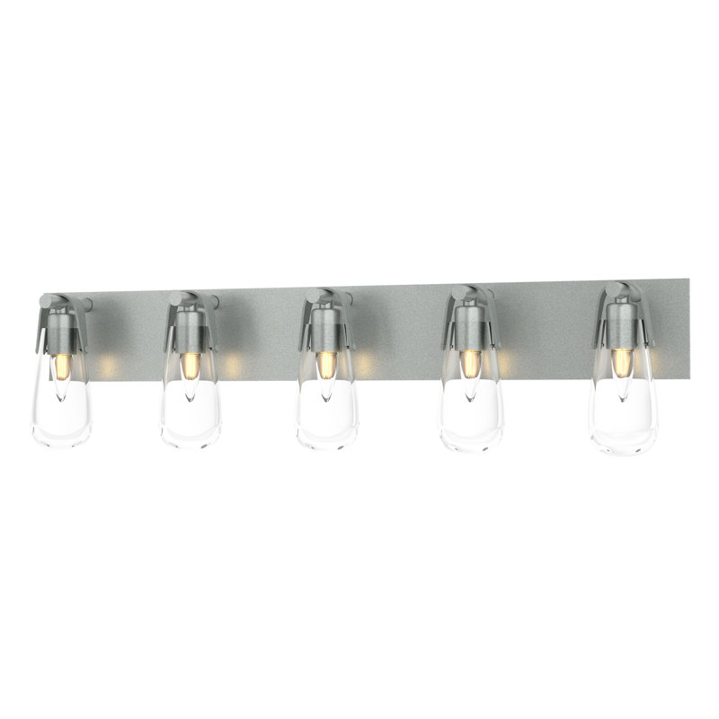 Éclairage pour meuble-lavabo à 5 lumières à intensité variable Eos, Platine rétro