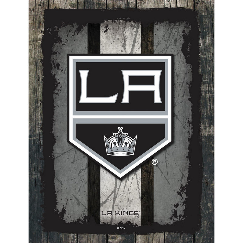 NHL Team Logo, reproduction sur toile tendue, Los Angeles Kings, H 32 po x l 24 po x p 1 po