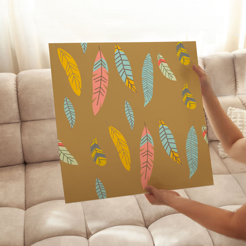 «Fashion and Glam Bohemian Feather III», reproduction d'art non encadrée