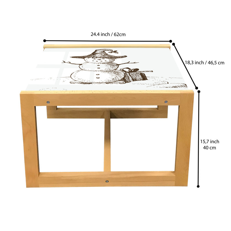 Madelynn Sled Coffee Table, 62cm H x 46cm W x 40cm D