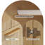 Armoire-penderie autoportante en bois avec miroir et 3 tiroirs l 70,9 po x l 29,9 po-1316336262