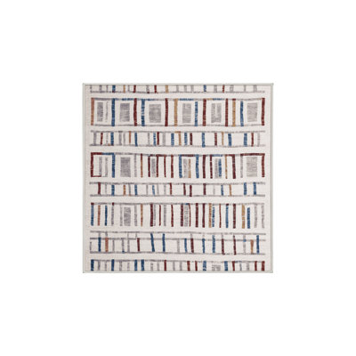 Tapis beige soyeux et moelleux