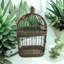 Rusty Garden Wall Mirror Bird Cage-871332859