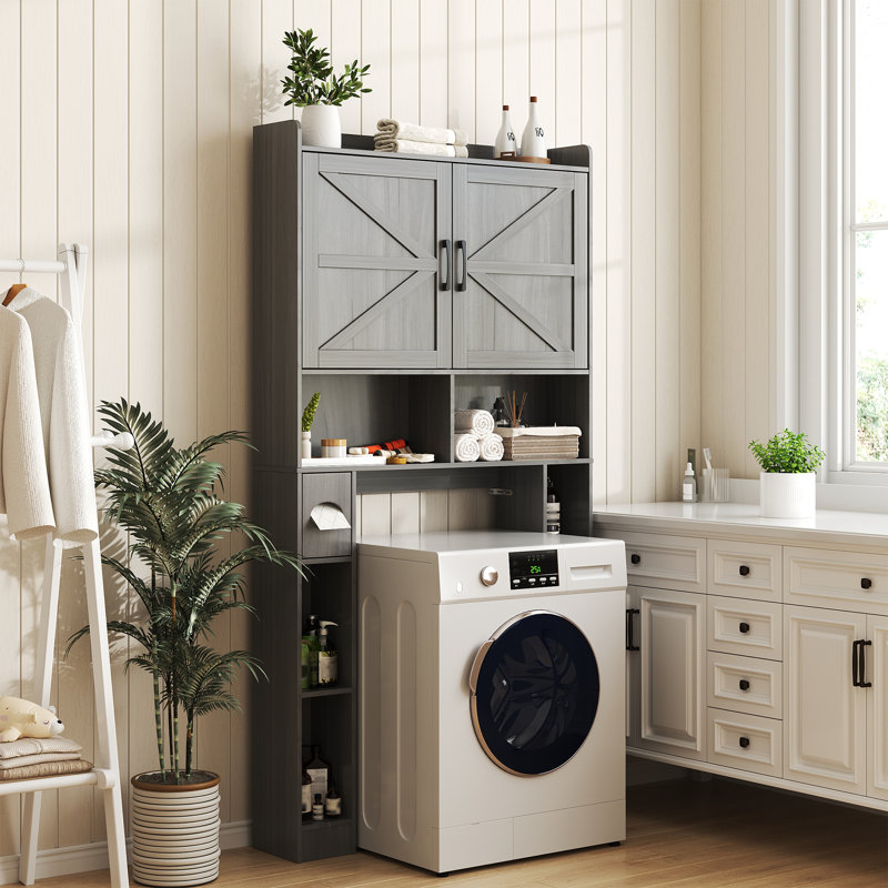 Over The Toilet Storage Cabinet, Wash Gray