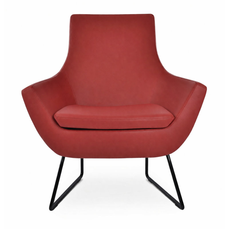 Méridienne Rebecca, Rouge foncé 