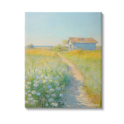 Art mural charmant sur un sentier de campagne charmante par RB
