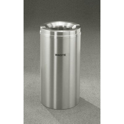 RecyclePro Aluminum Open Recycling Bin - 12 Gallons