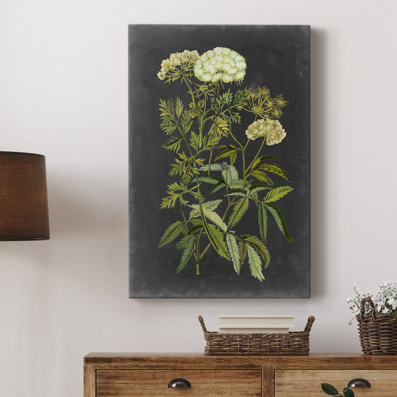 Ex-libris floral I - Impression sur toile tendue, H 60 po x l 40 po x P 1 po