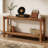 Couch Side Table,Console Table,Entryway Table,2-Tier Foyer Table