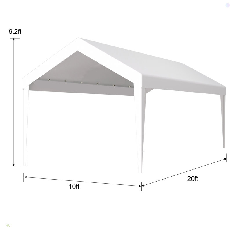 Auvent d'extérieur 10 X 20 pi, imperméable, protégé contre les rayons UV pour la terrasse, le jardin, la cour et la terrasse