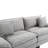 Corduroy Sofa Sleeper Couch Loveseat Sofa With Pillows Comfy Upholstered Deep Seat Sofa For Bedroom,Living Room,Apartment,Office,Dorm-Light Grey Corduroy-1983854398