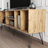 Zenda 71'' Wide Modern Rustic TV Stand for TVs up to 80 inch, Oak Wood 