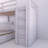 118'' Solid Wood Twin-Twin Over Full L-Shaped Bunk Bed With 3 Drawers, Portable Desk And Wardrobe-44980842
