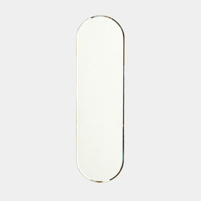 Navona Oval Metal Beveled Mirror