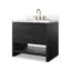 Meuble-lavabo simple Abington - marbre de Carrare-100692999