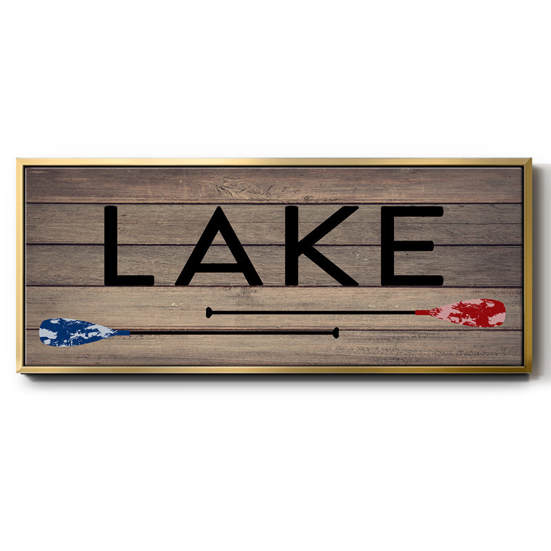 Lake Paddles- Framed Canvas, 24" H x 60" W