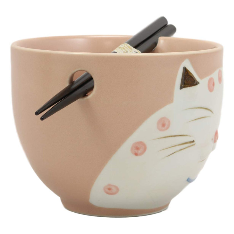 Bol à vin pour chat 18 oz. fantaisiste chance cats meow Basug, Rose